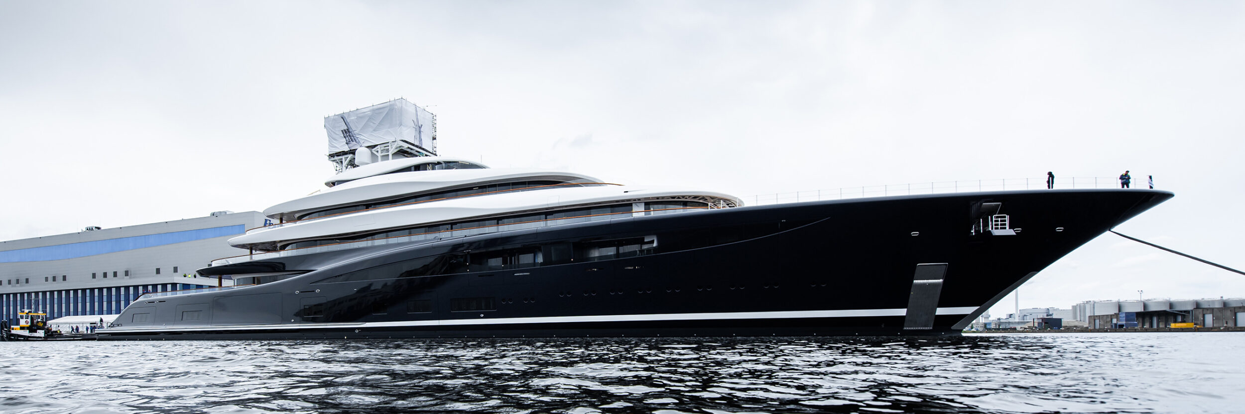 Feadship ushers in the fuel-cell era with the launch of 118.80-metre Project 821